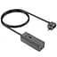 Сетевое зарядное устройство удлинитель Hoco AC9A 2 USB/Type-C PD QC 30W 1 розетка 1.5m черный - миниатюра 3
