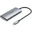 Хаб Usb Ugreen CM480, Grey, Type-C 3.2 - 2xType-C 3.2 / 2xUsb 3.2, кабель 15 см, алюмінієвий корпус (30758) - мініатюра 1