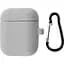Чохол Silicone Case + Carabine для AirPods Gray [34660] - мініатюра 1