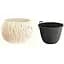 Горшок для цветов Prosperplast Sandy Bowl круглый с вкладышем, 370 мм, крем (23148-728) - миниатюра 1