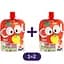 Набір: Органічне пюре Vitabio Cool Fruits з яблуком, полуницею та чорницею 180 г (90 г x 2 шт.) - мініатюра 1