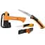Набір Fiskars Camping Set: сокира Camping Axe XXS X5  + ніж Universal Knife With Sharpener + пила Xtract SW73 (1057912) - мініатюра 1