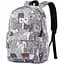 Рюкзак для ноутбука 2E TeensPack Cats 13 Grey - мініатюра 1