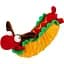 Игрушка для собак GiGwi Foody Friends Хот-Дог с пищалкой 24 см - миниатюра 1