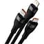 Кабель Baseus Flash Series II 3-in-1 USB-A to USB-C/Lightning/Micro-USB 100W 1.2m Black (CASS030001) [121887] - мініатюра 2