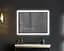Дзеркало Mixxus FLAT MR04-100x80 з LED Touch, Anti-fog, димером, регулюванням яскравості, годинником (MI6927) - мініатюра 4