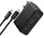 Мережевий зарядний пристрій Baseus GaN5 Pro Digital Fast Charger 2Type-C+USB 160W  +  Cable Type-C to Type-C P10110825113-00 Black - мініатюра 5