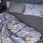 Наволочка MirSon Сатин 22-1373 Gray Starry Sky 70х70 см сіра (2200010474855) - мініатюра 5