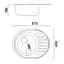 Мойка кухонная HAIBA 57x45 decor (HB0644) - миниатюра 2