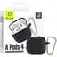 Чехол Blueo Liquid Silicone Case+Carbine для AirPods 4 Black (B44-A4BLK) [120741] - миниатюра 2