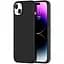 Чохол Vokamo MagSafe для iPhone 15 Plus рідкий силіконовий з магнітом Black - мініатюра 1