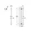 Штанга для душа Kroner KRP Edelstahl Klassisch - ESG230 CV022984 Хром матовый - миниатюра 6