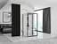 Душова кабіна Rea Rapid Slide 120x100 black пристінна REA-KPL-09882, Чорний матовий, Універсальна, прозрачний, Чорний матовий - мініатюра 5