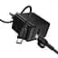СЗУ Borofone BAS16A Erudite PD45W+QC3.0 (1USB-A/1C) + кабель Type-C to Type-C Black - миниатюра 3