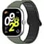 Ремешок DK для Xiaomi Mi Band 8 Pro Silicone Shaped Magnetic Band (018838) (green / black) - миниатюра 2
