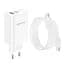 МЗП Borofone BN10 Sunlight PD65W (1USB-A/1C) + кабель Type-C to Type-C White - мініатюра 5