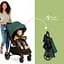 Прогулочная коляска Kinderkraft Route Platinum Grey серая (00-00305124) - миниатюра 11