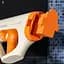 Водяний акумуляторний автомат Water Gun 185-66 (400ml) with lithium battery White / Orange - мініатюра 5