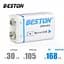 Акумулятор крона Beston 650mAh 9V Li-ion microUSB - мініатюра 4