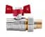 Кран кульовий Thermo Alliance "Американка" Standart 1/2"ВЗ прямий, латунь, PN40, метелик SD220NW15PN40 - мініатюра 2