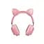 Навушники Hoco Skill cat ear BT headphones ESD13 з вушками рожеві - мініатюра 3