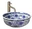 Умивальник Rea Bella 41,5x41,5 blue (REA-U7503), Глянцева - мініатюра 1