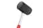 Киянка резиновая Intertool 680 г х 80 мм черная ручка металл - миниатюра 3