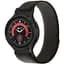 Браслет для Samsung Galaxy Watch 4 - чорно-жовтогарячий Watchbands Cloth ширина кріплення 20мм нейлоновий (WB9167169) - мініатюра 1
