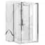 Душова кабіна Rea Rapid Swing 100x80 chrome пристінна REA-KPL-09121, Хром, Універсальна, прозорий, хром - мініатюра 1