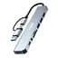 USB-хаб XON SmartHub 9 в 1 (Ethernet, SD/TF, 2xUSB2.0, 2xUSB3.0, Type-C, 3.5 Audio) Сірий (UHCHP093322G 5238) - мініатюра 1