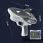 Водяний акумуляторний пістолет Shark Water Gun 185-68 (300ml) with lithium battery Grey - мініатюра 4