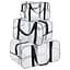 Набір прозорих сумок в пологовий будинок: розмір S 30х20х15 см + розмір М 40х25х20 см + розмір L 50х25х30 см (чорні) - мініатюра 1