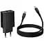СЗУ Hoco CS95A Leader PD30W+QC3.0 (1USB-A/1C) + кабель Type-C to Type-C Black - миниатюра 7