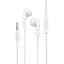 Дротові навушники Hoco M39 Rhyme with mic, 3.5mm, 1.2m, white - мініатюра 1