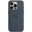 Силиконовый чехол CasePro Silicone Case with MagSafe Storm Blue для iPhone 15 Pro - миниатюра 1