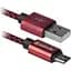 Дата кабель USB 2.0 AM to Micro 5P 1.0m USB08-03T red Defender (87801) - мініатюра 1