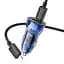 Адаптер авто + кабель Type-C to Lightning - HOCO Z47A Transparent Discovery Edition синие - миниатюра 1