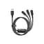 Дата кабель USB 2.0 AM to Lightning + Micro 5P + USB-C 1.2m 100W Essager (EXCMTL-JJ01-P) - мініатюра 1