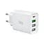 Мережевий зарядний пристрій XO L120 multi port fast charging (USB-C 20W/USB-A 18W) with lightning cable Білий - мініатюра 6