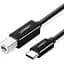 Кабель для принтера USB-C 2.0 to BM 2.0m US241 black Ugreen (50446) - мініатюра 1