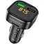 FM трансмітер модулятор Borofone BC43 Flash QC3.0 Bluetooth чорний - мініатюра 2