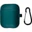 Чохол Silicone Case + Carabine для AirPods Dark Green [136757] - мініатюра 1