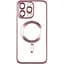 Чохол Metallic Chrome Full Camera Magsafe iPhone 14 Pro Rose - мініатюра 1