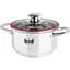 Каструля Krauff Prime Chef зі скляною кришкою 700 мл 12 см (26-238-065) - мініатюра 1