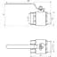 Кран кульовий прямий Q Professional 1 1/4″ ЗВ КР PN40 QP152 - мініатюра 4