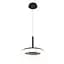 Люстра потолочная LED Levistella 797MD6006 (330) BK, 44W, 3000K, черный металл, современный стиль, диаметр 330 мм, три режима света - миниатюра 2