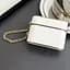 Шкіряний футляр Suitcase для навушників AirPods 3 White - мініатюра 2
