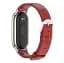 Шкіряний ремінець MiJobs для фітнес-браслета Xiaomi Mi Band 8 і 9 Type B червоний, тримач - золотистий - мініатюра 2