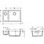Кухонная мойка Hansgrohe S510-U635 под столешницу 180/450 Stonegrey 43433290, Серый - миниатюра 2