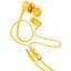 Дротові навушники Hoco M107 Discoverer універсальні earphones with mic, 3.5mm, 1.2m, yellow - мініатюра 1